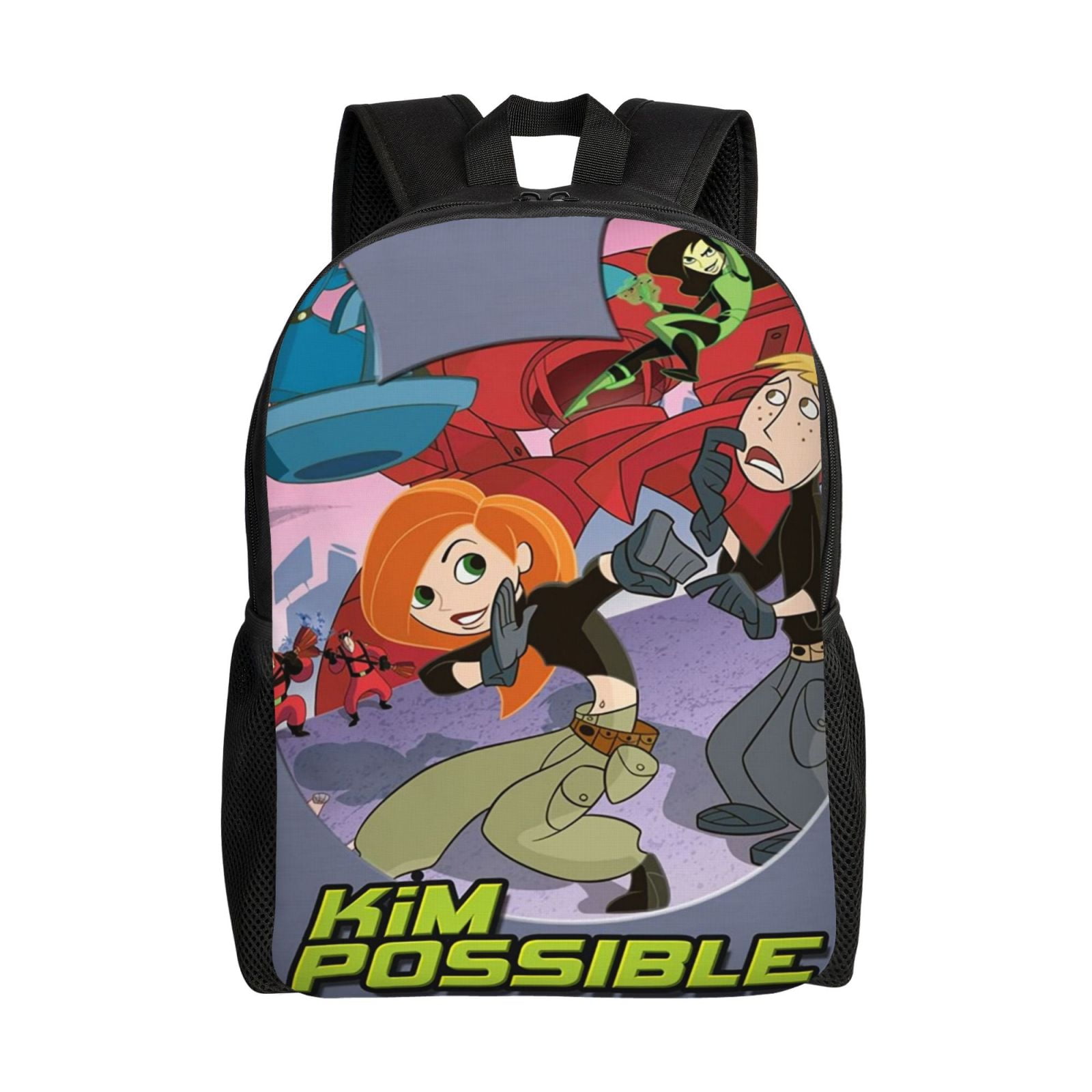 Kim Possible Anime Backpack Cartoon Travel Bags 3D Printed Casual Daypacks Multipurpose Backpacks