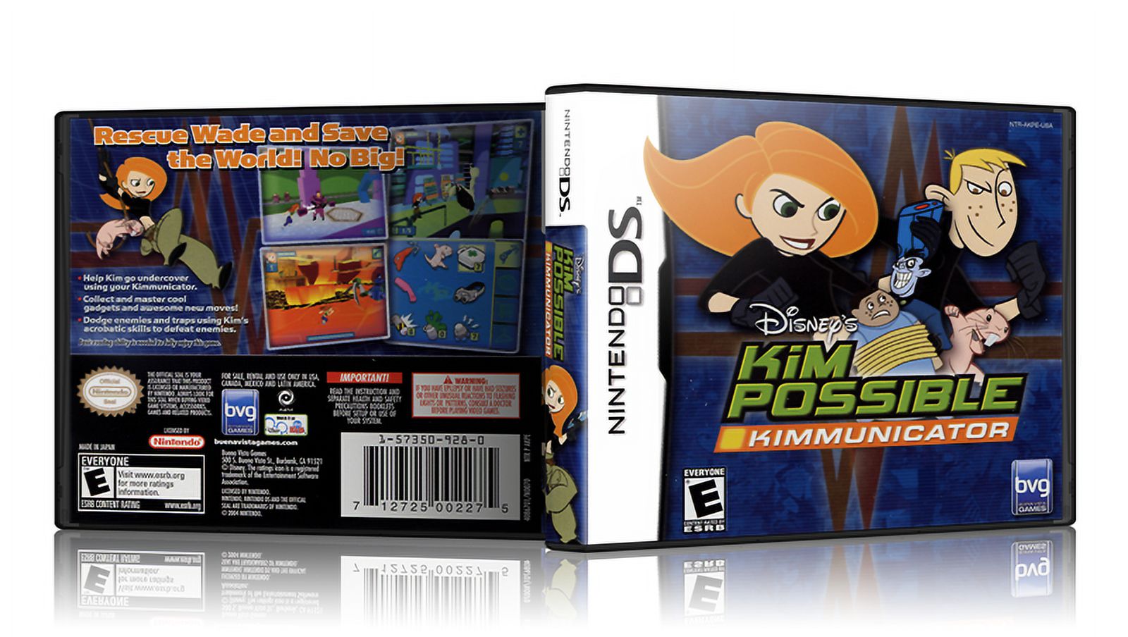 Kim Possible Kimmunicator Custom Replacement Nintendo DS Cover W/ EU STYLE Case