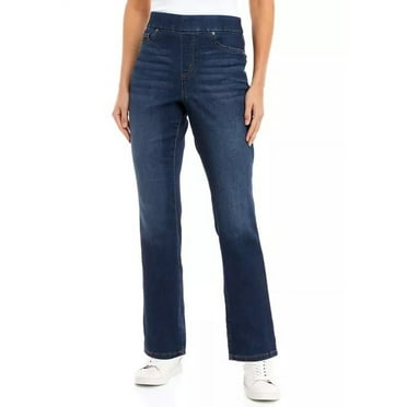 Kim Rogers COASTAL WASH Pull On Tummy Control Stretch Denim Jeans, US 18S