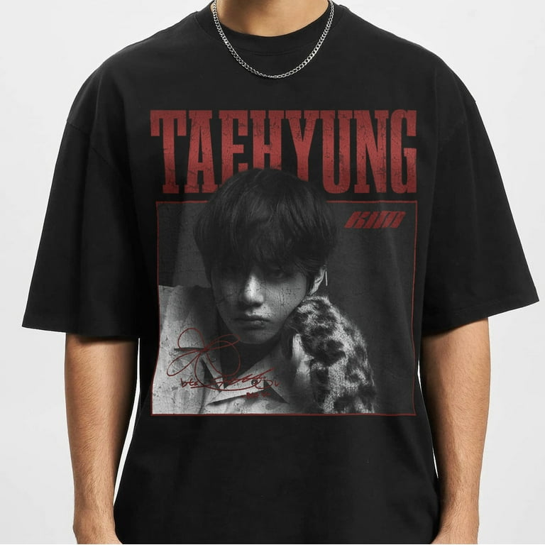 テヒョンLAYOVER Tシャツ Mサイズ テテ layover Tシャツ M size BTS V Layover 公式Tシャツ ヨンタン M