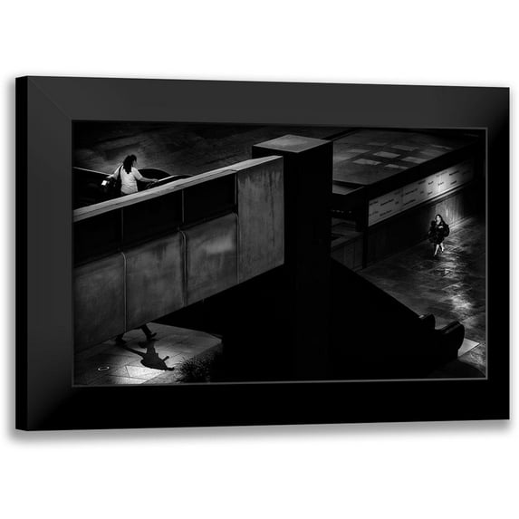 Kim, Tina 14x10 Black Modern Framed Museum Art Print Titled - Meeting Point