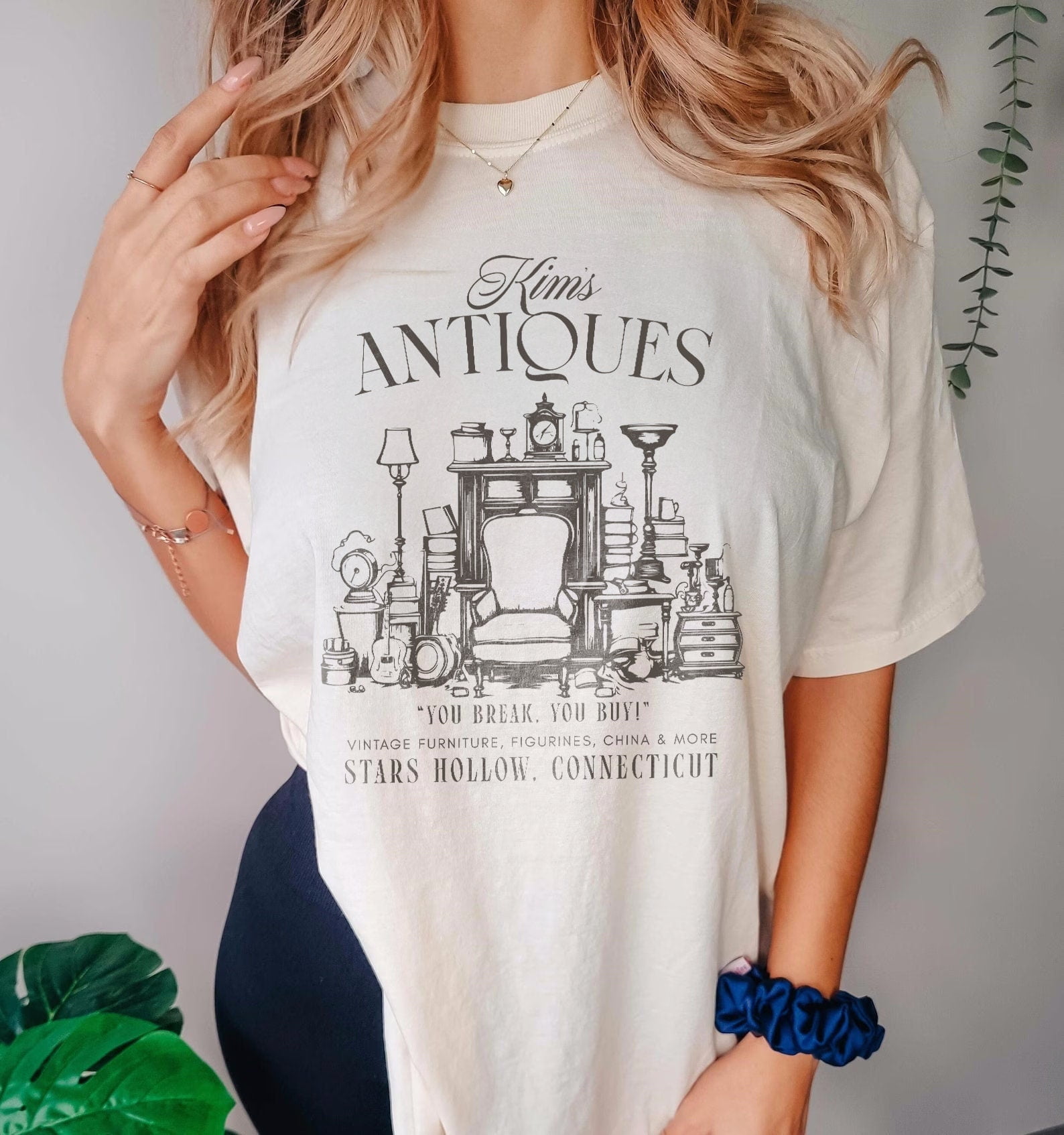 Kim's Antiques Shirt Gilmore Girls Gift, Rory Lorelai Dragon Fly Inn