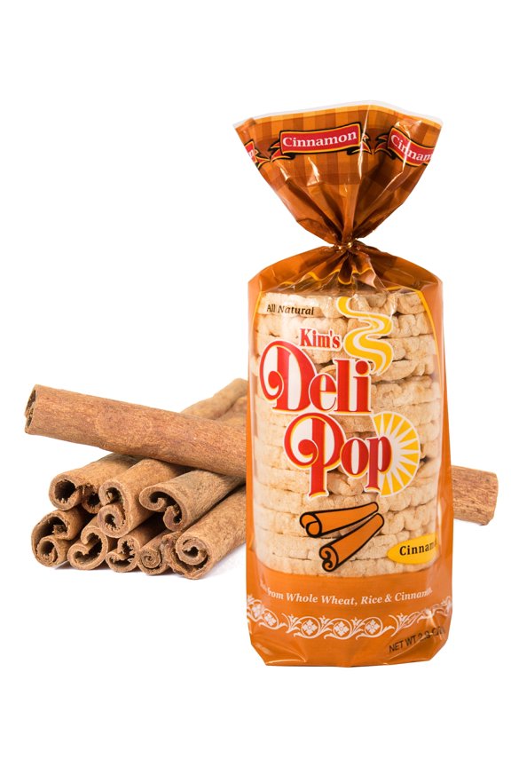 Kim's Deli Pop Cinnamon Rice Cakes - 2.9 oz - 12 Bags