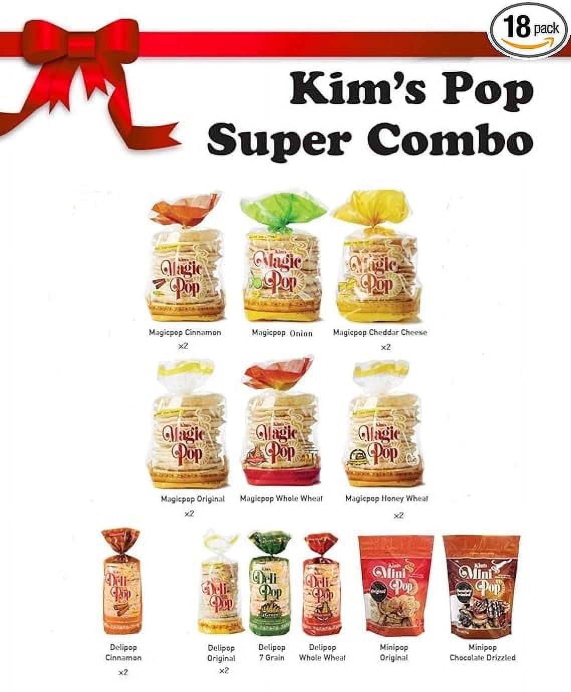 Kim's Magic Pop Super Combo Snack 18 Packs | Kim’s Magic Pop + Kim’s ...