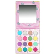 KimChi Chic Beauty Donut Collection Eyeshadow Palette, Rainbow Sprinkles, 16 Matte, Pigment & Glitter Shadows