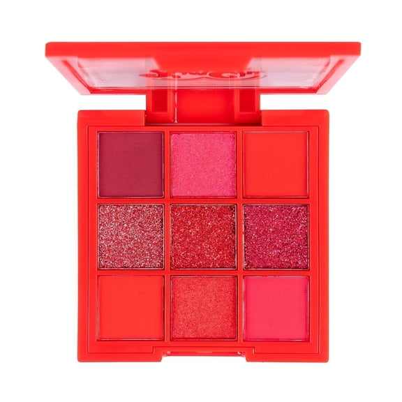 KimChiChic Beauty Jewel Collection Shadow Palette, 9 Pigmented Blendable Long Lasting Shadow Palette, Includes Jewel Stickers, Ruby