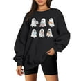 thumbnail image 1 of KimSoong Halloween Sweatshirts for Women Ghost Reading Books Sweater Cute Spooky Bookish Shirt Fall Pullover Tops, 1 of 8