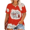 thumbnail image 1 of KimSoong Women Merry Christmas Shirt Plus Size Christmas Shirts for Xmas Buffalo Plaid Tree T-Shirt Oversized Graphic Tee, 1 of 5