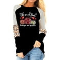 thumbnail image 1 of KimSoong Thanksgiving Shirts Thankful Grateful Blessed Shirt Women Pumpkin Long Sleeve Raglan Tops Plaid Graphic Fall Tee, 1 of 9