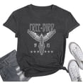 thumbnail image 1 of KimSoong Woman Vintage Rock Band T-Shirt Retro Bird Shirt Eagle Graphic Tees Retro Music Shirt Casual Short Sleeve Tops,Gray, 1 of 12