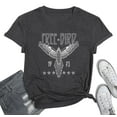 thumbnail image 1 of KimSoong Woman Vintage Rock Band T-Shirt Retro Bird Shirt Eagle Graphic Tees Retro Music Shirt Casual Short Sleeve Tops,Gray, 1 of 6