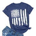 thumbnail image 1 of KimSoong Women Patriotic Shirts American Flag Shirt 4th of July Tshirt Graphic Tees Casual Short Sleeve Tee Top, 1 of 5