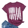 thumbnail image 1 of KimSoong Women Patriotic Shirts American Flag Shirt 4th of July Tshirt Graphic Tees Casual Short Sleeve Tee Top, 1 of 4