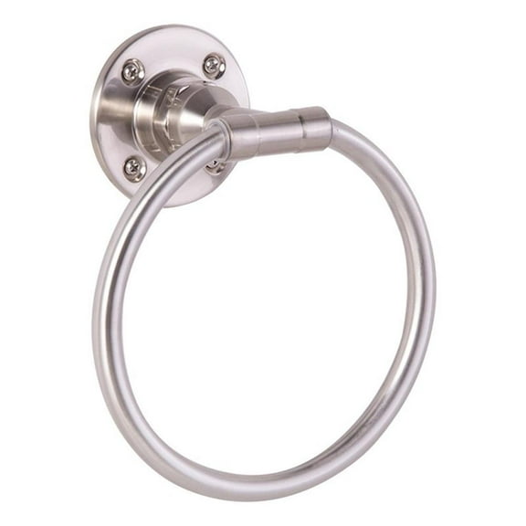Design House Kimball Wall Mounted Towel Ring in Satin Nickel