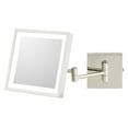 thumbnail image 1 of Aptations 913-55-43 Single-Sided LED Square Wall Mirror - Rechargeable, Chrome, 1 of 1