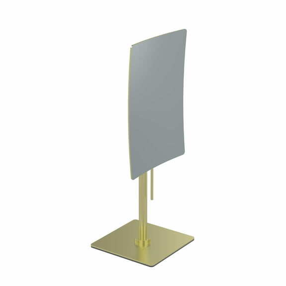 Aptations 822133 Minimalist Rectangular Free Standing Mirror  Br. Brass