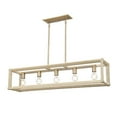 thumbnail image 1 of Wry Lighting Kimber 5-light Island Light in Modern Brass, 1 of 8