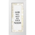 thumbnail image 1 of Kimberly, Allen 10x18 White Modern Wood Framed Museum Art Print Titled - God Will 3, 1 of 4