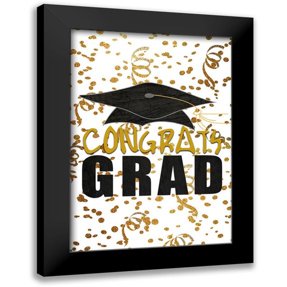 Kimberly, Allen 11x14 Black Modern Framed Museum Art Print Titled - Congrats Grad