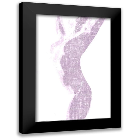 Kimberly, Allen 11x14 Black Modern Framed Museum Art Print Titled - Violet Silhouette 2