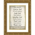 thumbnail image 1 of Kimberly, Allen 11x14 Gold Ornate Wood Framed with Double Matting Museum Art Print Titled - Moments, 1 of 4