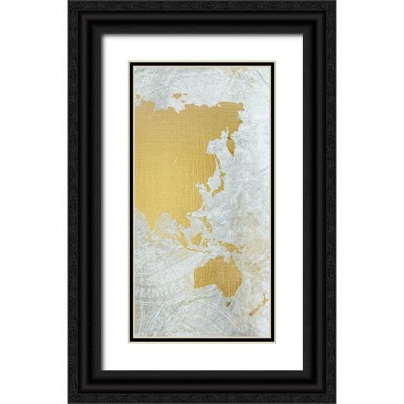 Kimberly, Allen 11x18 Black Ornate Wood Framed with Double Matting Museum Art Print Titled - World C