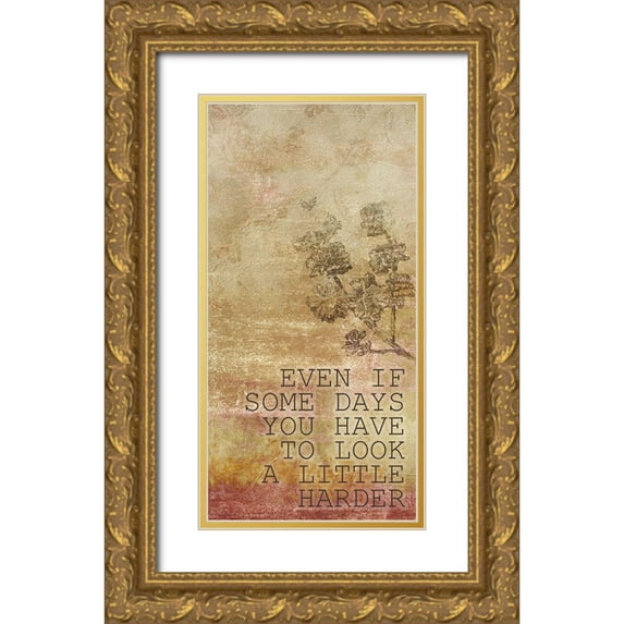 Kimberly, Allen 11x18 Gold Ornate Wood Framed with Double Matting Museum Art Print Titled - What Makes You 6