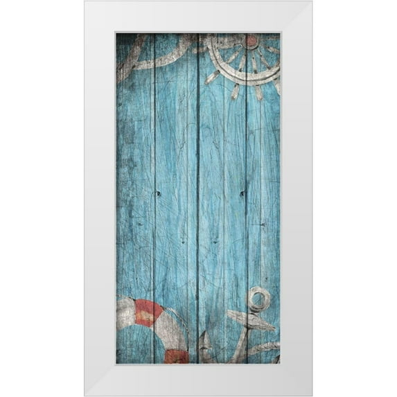 Kimberly, Allen 11x18 White Modern Wood Framed Museum Art Print Titled - Anchored