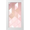 thumbnail image 1 of Kimberly, Allen 11x18 White Modern Wood Framed Museum Art Print Titled - Triangle Blush Panel 2, 1 of 4