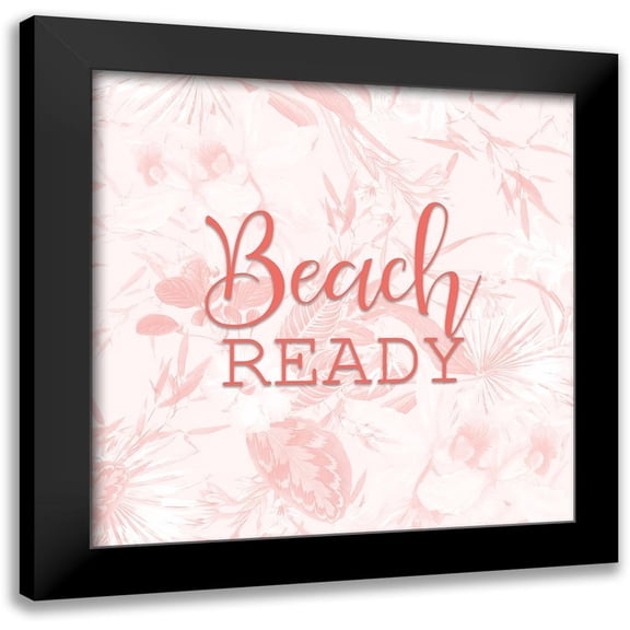 Kimberly, Allen 12x12 Black Modern Framed Museum Art Print Titled - Beach Ready 2