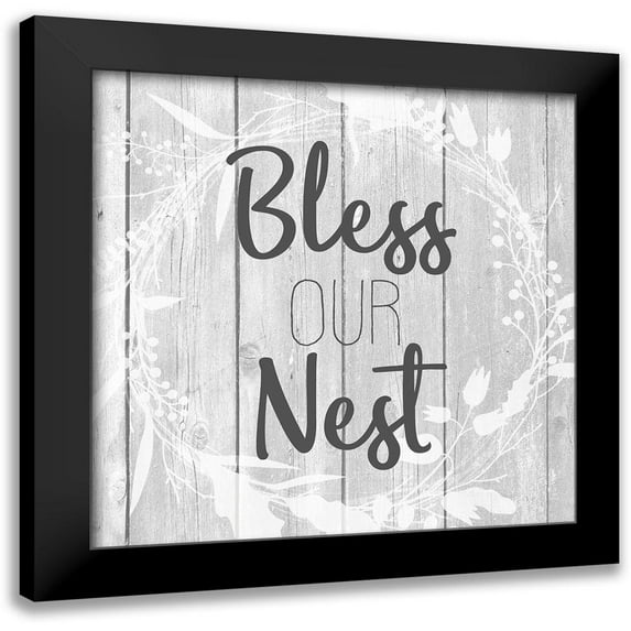 Kimberly, Allen 12x12 Black Modern Framed Museum Art Print Titled - Bless our Nest