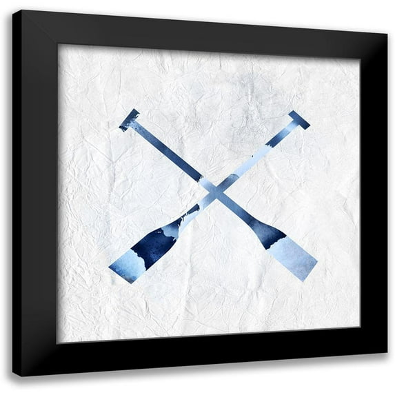 Kimberly, Allen 12x12 Black Modern Framed Museum Art Print Titled - Blue Sea 3