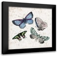 thumbnail image 1 of Kimberly, Allen 12x12 Black Modern Framed Museum Art Print Titled - Butterfly Flight 2, 1 of 5