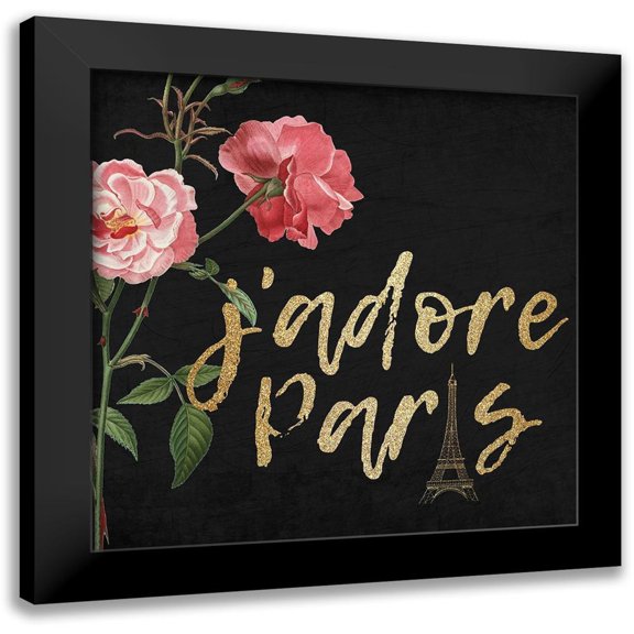 Kimberly, Allen 12x12 Black Modern Framed Museum Art Print Titled - Darling 1