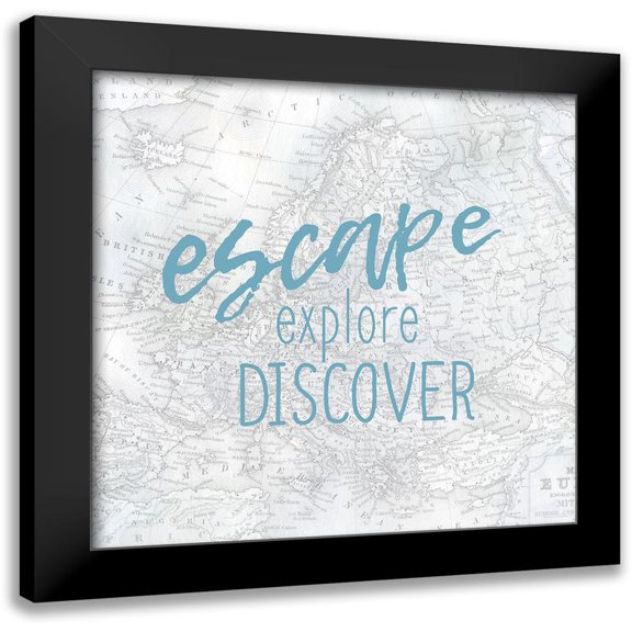 Kimberly, Allen 12x12 Black Modern Framed Museum Art Print Titled - Escape