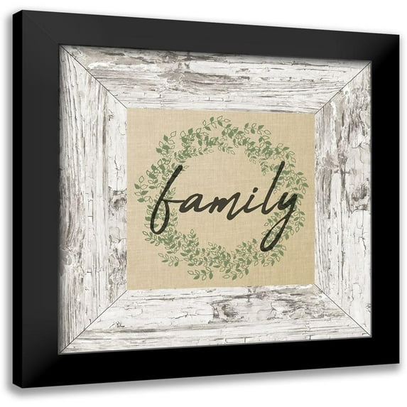 Kimberly, Allen 12x12 Black Modern Framed Museum Art Print Titled - Family Frame
