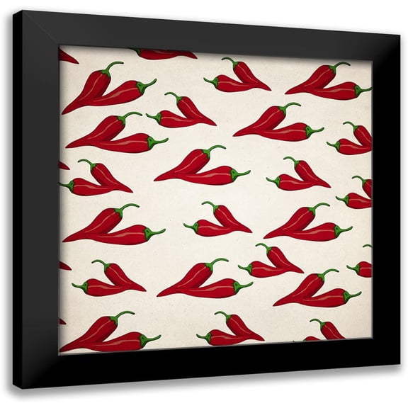 Kimberly, Allen 12x12 Black Modern Framed Museum Art Print Titled - Fiesta 1
