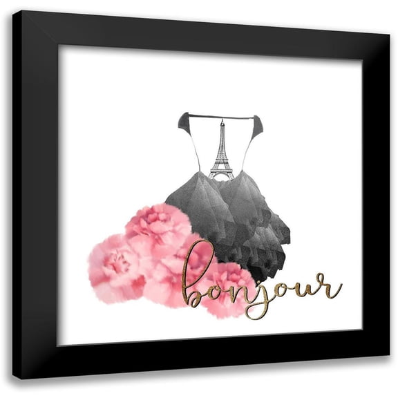 Kimberly, Allen 12x12 Black Modern Framed Museum Art Print Titled - From Paris 3