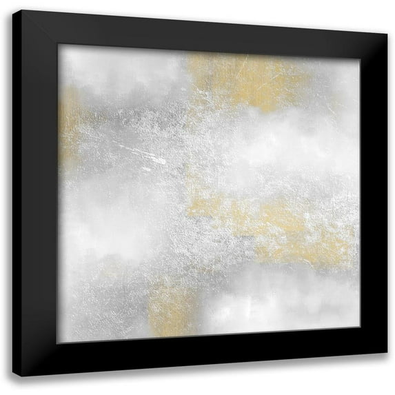 Kimberly, Allen 12x12 Black Modern Framed Museum Art Print Titled - Golden Grey Lights