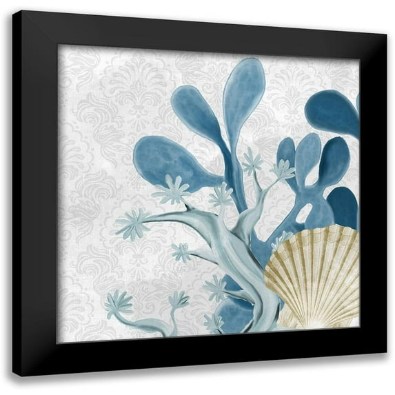 Kimberly, Allen 12x12 Black Modern Framed Museum Art Print Titled - Happiness Beach 3