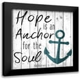thumbnail image 1 of Kimberly, Allen 12x12 Black Modern Framed Museum Art Print Titled - Hope is an Anchor, 1 of 5