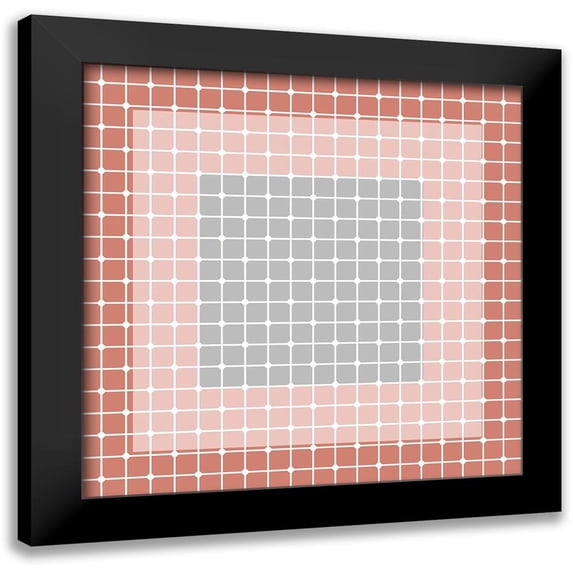 Kimberly, Allen 12x12 Black Modern Framed Museum Art Print Titled - In The Grid 1