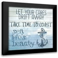 thumbnail image 1 of Kimberly, Allen 12x12 Black Modern Framed Museum Art Print Titled - Lessons From The Ocean 1, 1 of 5