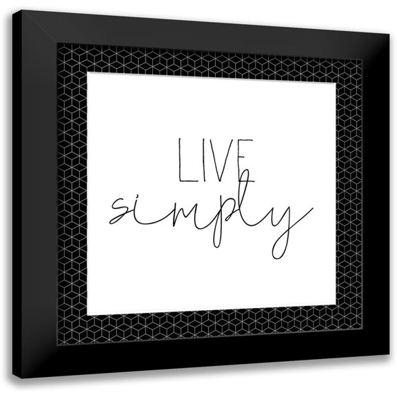 Kimberly, Allen 12x12 Black Modern Framed Museum Art Print Titled - Live Simply