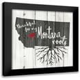 thumbnail image 1 of Kimberly, Allen 12x12 Black Modern Framed Museum Art Print Titled - MT Roots, 1 of 5