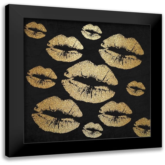 Kimberly, Allen 12x12 Black Modern Framed Museum Art Print Titled - My Heart is in Paris 3