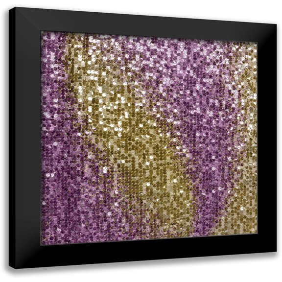 Kimberly, Allen 12x12 Black Modern Framed Museum Art Print Titled - Sequins 1