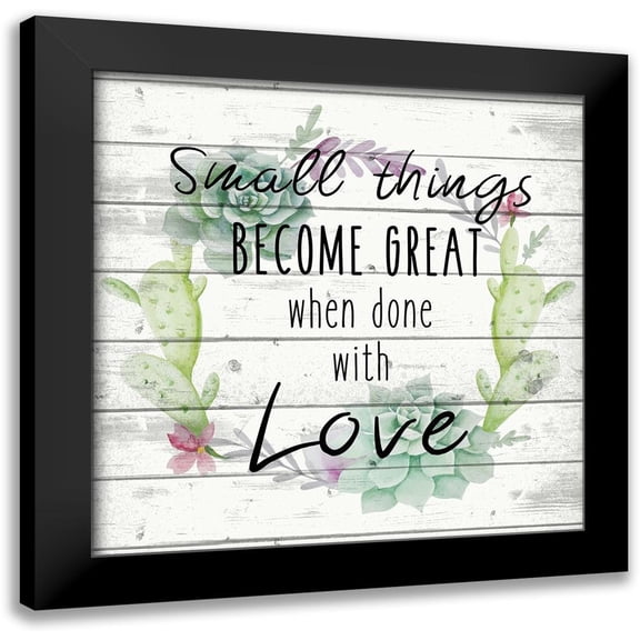 Kimberly, Allen 12x12 Black Modern Framed Museum Art Print Titled - Small Things 1