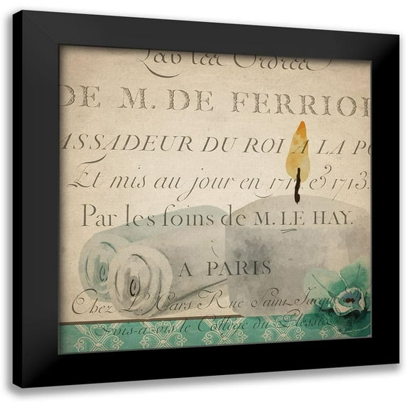 Kimberly, Allen 12x12 Black Modern Framed Museum Art Print Titled - Spa Day 2