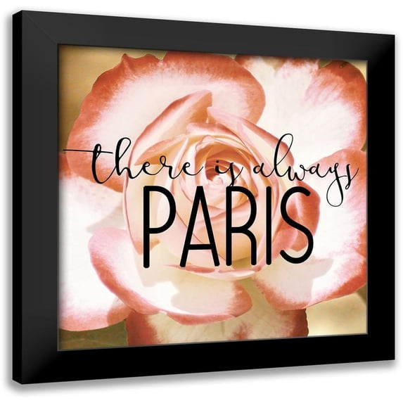 Kimberly, Allen 12x12 Black Modern Framed Museum Art Print Titled - There is always Paris 2